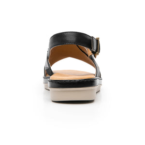 100233 NEGRO FLEXI CALZADO DAMA SANDALIA SAND