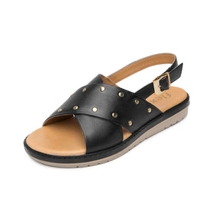100233 NEGRO FLEXI CALZADO DAMA SANDALIA SAND