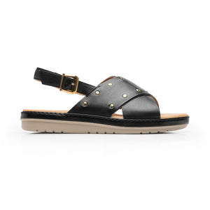 100233 NEGRO FLEXI CALZADO DAMA SANDALIA SAND