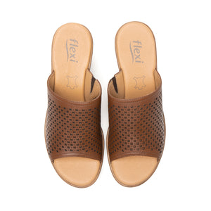 102920 TAN FLEXI CALZADO DAMA SANDALIA SANDAL