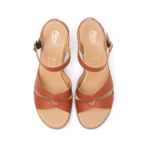 102921 TERRACOTA FLEXI CALZADO DAMA SANDALIA