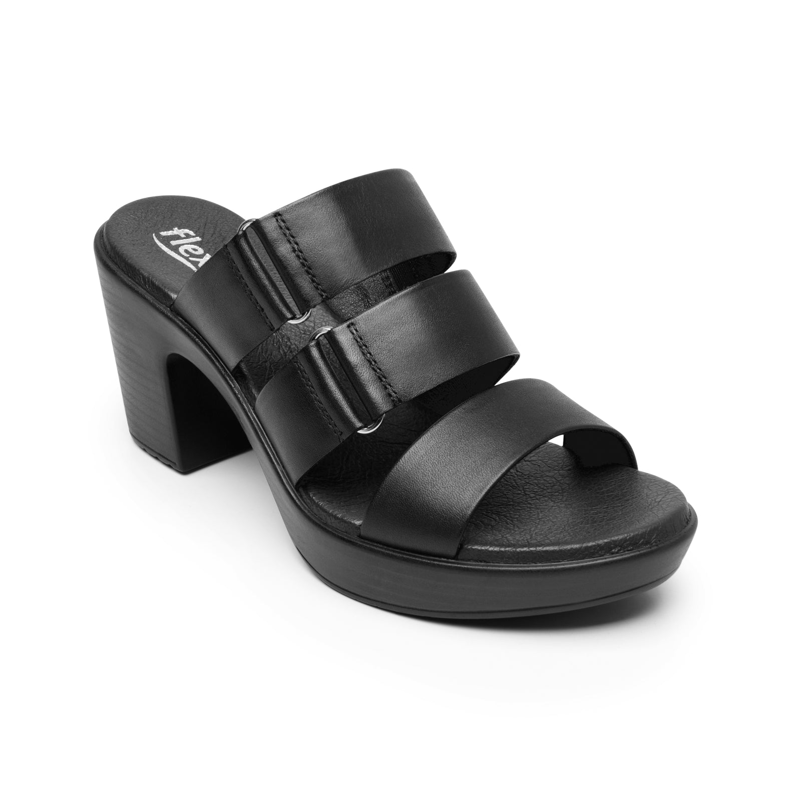 102922 NEGRO FLEXI CALZADO DAMA SANDALIA SAND