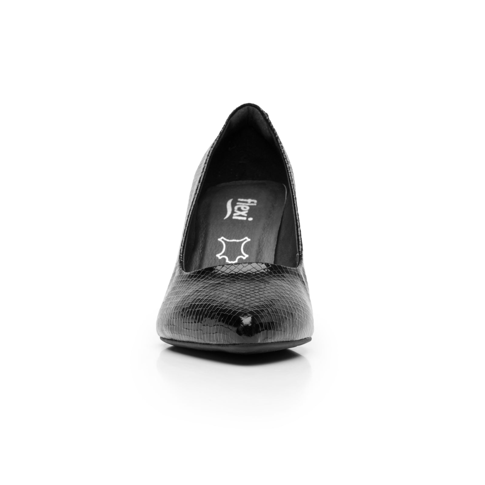 104501 ESCAMA NEGRO FLEXI CALZADO DAMA ZAPATI