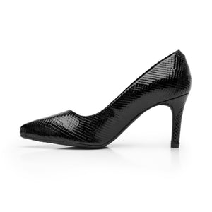104501 ESCAMA NEGRO FLEXI CALZADO DAMA ZAPATI