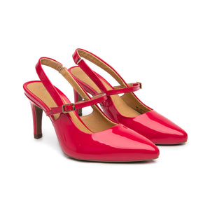 104519 ROJO FLEXI CALZADO DAMA ZAPATILLA SEMI