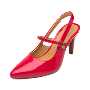 104519 ROJO FLEXI CALZADO DAMA ZAPATILLA SEMI