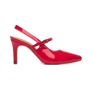 104519 ROJO FLEXI CALZADO DAMA ZAPATILLA SEMI