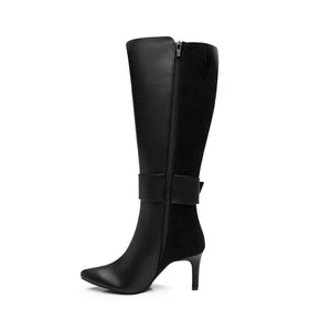 104523 NEGRO FLEXI CALZADO DAMA BOTA SEMIVEST