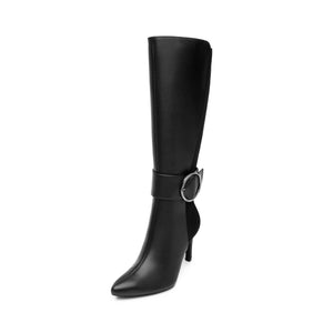 104523 NEGRO FLEXI CALZADO DAMA BOTA SEMIVEST