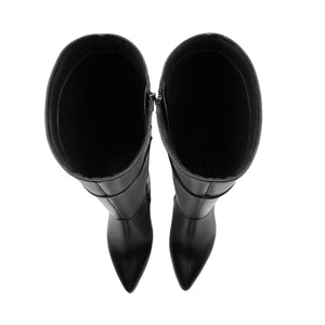 104531 NEGRO FLEXI CALZADO DAMA BOTA ALTA 22