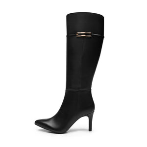 104531 NEGRO FLEXI CALZADO DAMA BOTA ALTA 22