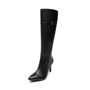 104531 NEGRO FLEXI CALZADO DAMA BOTA ALTA 22