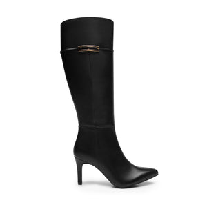 104531 NEGRO FLEXI CALZADO DAMA BOTA ALTA 22