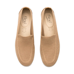104824 BEIGE FLEXI CALZADO DAMA CHOCLO CASUAL