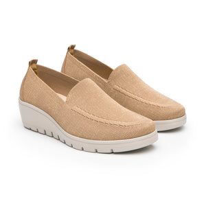 104824 BEIGE FLEXI CALZADO DAMA CHOCLO CASUAL