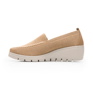 104824 BEIGE FLEXI CALZADO DAMA CHOCLO CASUAL