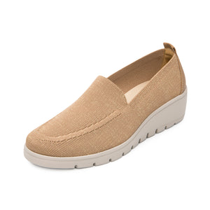 104824 BEIGE FLEXI CALZADO DAMA CHOCLO CASUAL