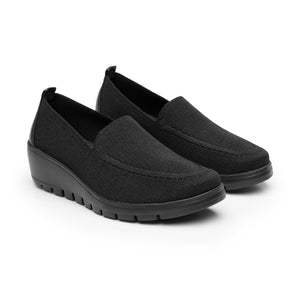 104824 NEGRO FLEXI CALZADO DAMA CHOCLO CASUAL