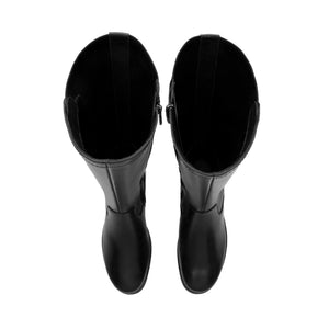104829 NEGRO FLEXI CALZADO DAMA BOTA ALTA CAS