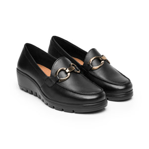 104830 NEGRO FLEXI CALZADO DAMA CHOCLO CASUAL