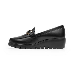 104830 NEGRO FLEXI CALZADO DAMA CHOCLO CASUAL