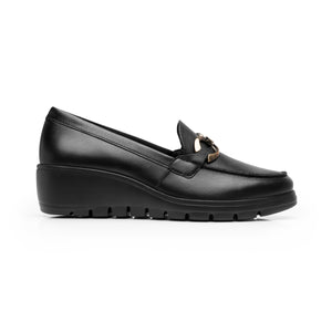 104830 NEGRO FLEXI CALZADO DAMA CHOCLO CASUAL