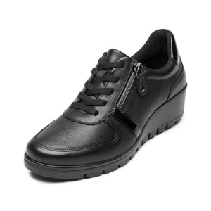 104836 NEGRO FLEXI CALZADO DAMA CHOCLO CASUAL