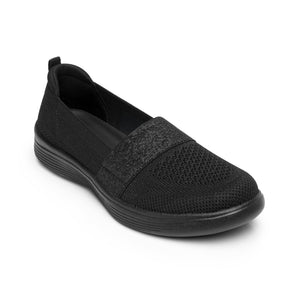 104932 NEGRO FLEXI CALZADO DAMA CHOCLO SPORT