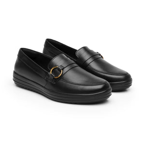 109408 NEGRO FLEXI CALZADO DAMA CHOCLO CASUAL