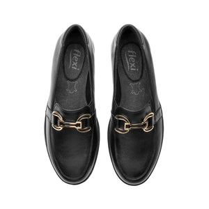 109411 NEGRO FLEXI CALZADO DAMA CHOCLO CASUAL