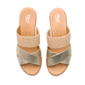 113324 DORADO FLEXI CALZADO DAMA SANDALIA SAN