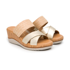 113324 DORADO FLEXI CALZADO DAMA SANDALIA SAN