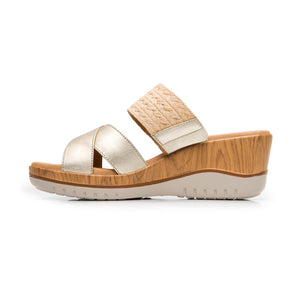 113324 DORADO FLEXI CALZADO DAMA SANDALIA SAN