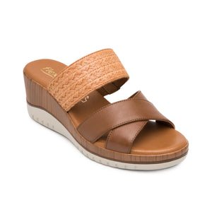 113324 TAN FLEXI CALZADO DAMA SANDALIA SANDAL