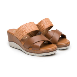 113324 TAN FLEXI CALZADO DAMA SANDALIA SANDAL