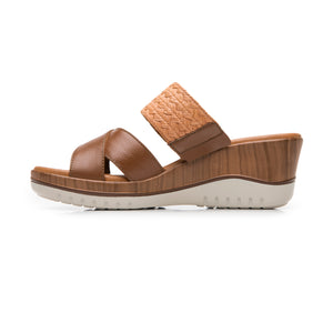 113324 TAN FLEXI CALZADO DAMA SANDALIA SANDAL