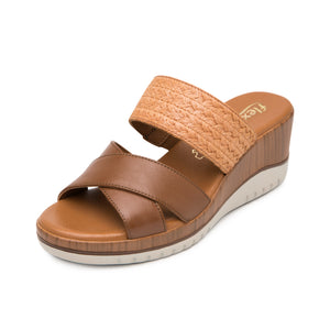 113324 TAN FLEXI CALZADO DAMA SANDALIA SANDAL