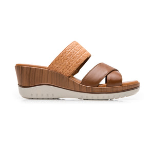 113324 TAN FLEXI CALZADO DAMA SANDALIA SANDAL