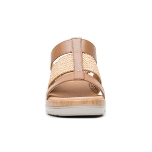113327 TAN FLEXI CALZADO DAMA SANDALIA SANDAL