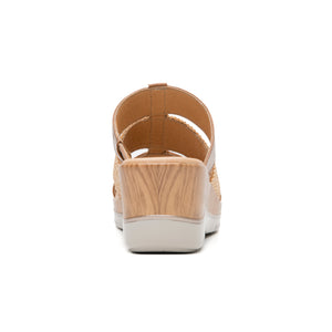 113327 TAN FLEXI CALZADO DAMA SANDALIA SANDAL