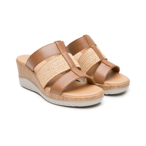 113327 TAN FLEXI CALZADO DAMA SANDALIA SANDAL