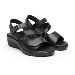 116023 NEGRO FLEXI CALZADO DAMA SANDALIA SAND