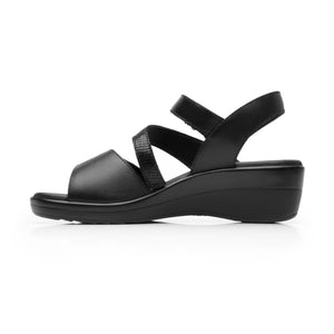 116023 NEGRO FLEXI CALZADO DAMA SANDALIA SAND