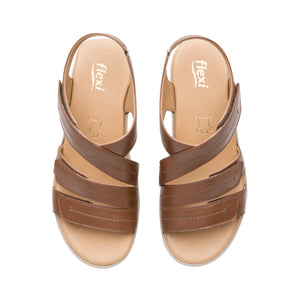 116026 TAN FLEXI CALZADO DAMA SANDALIA SANDAL