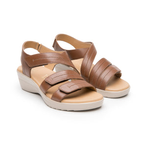 116026 TAN FLEXI CALZADO DAMA SANDALIA SANDAL