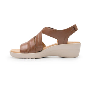 116026 TAN FLEXI CALZADO DAMA SANDALIA SANDAL