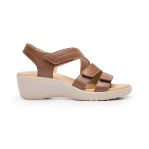 116026 TAN FLEXI CALZADO DAMA SANDALIA SANDAL