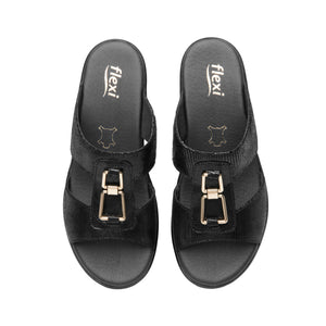 116027 NEGRO FLEXI CALZADO DAMA SANDALIA SAND