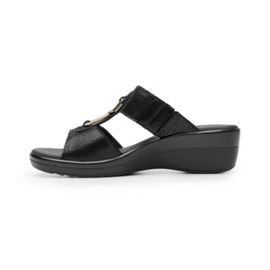 116027 NEGRO FLEXI CALZADO DAMA SANDALIA SAND