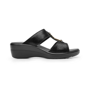 116027 NEGRO FLEXI CALZADO DAMA SANDALIA SAND